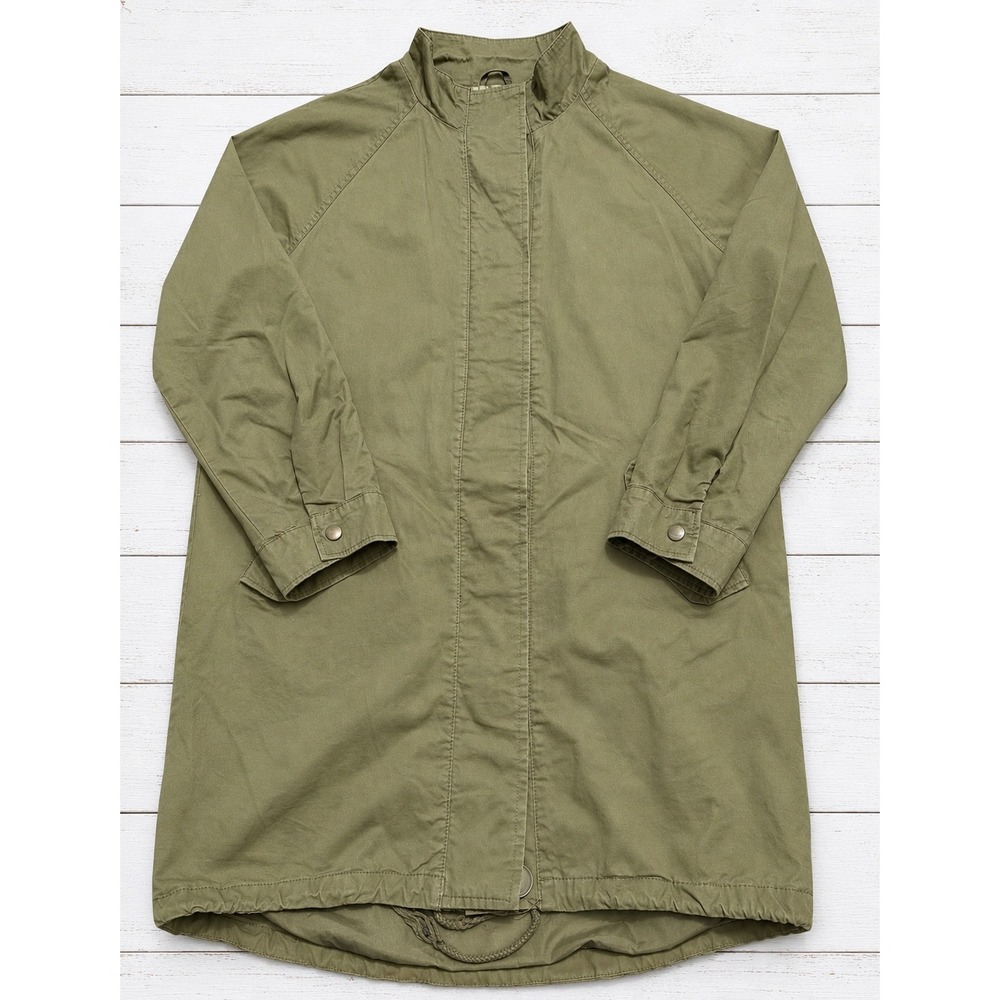 Forever 21 Olive Green Utility Parka Jacket Military Gorpcore Boho Fall Medium